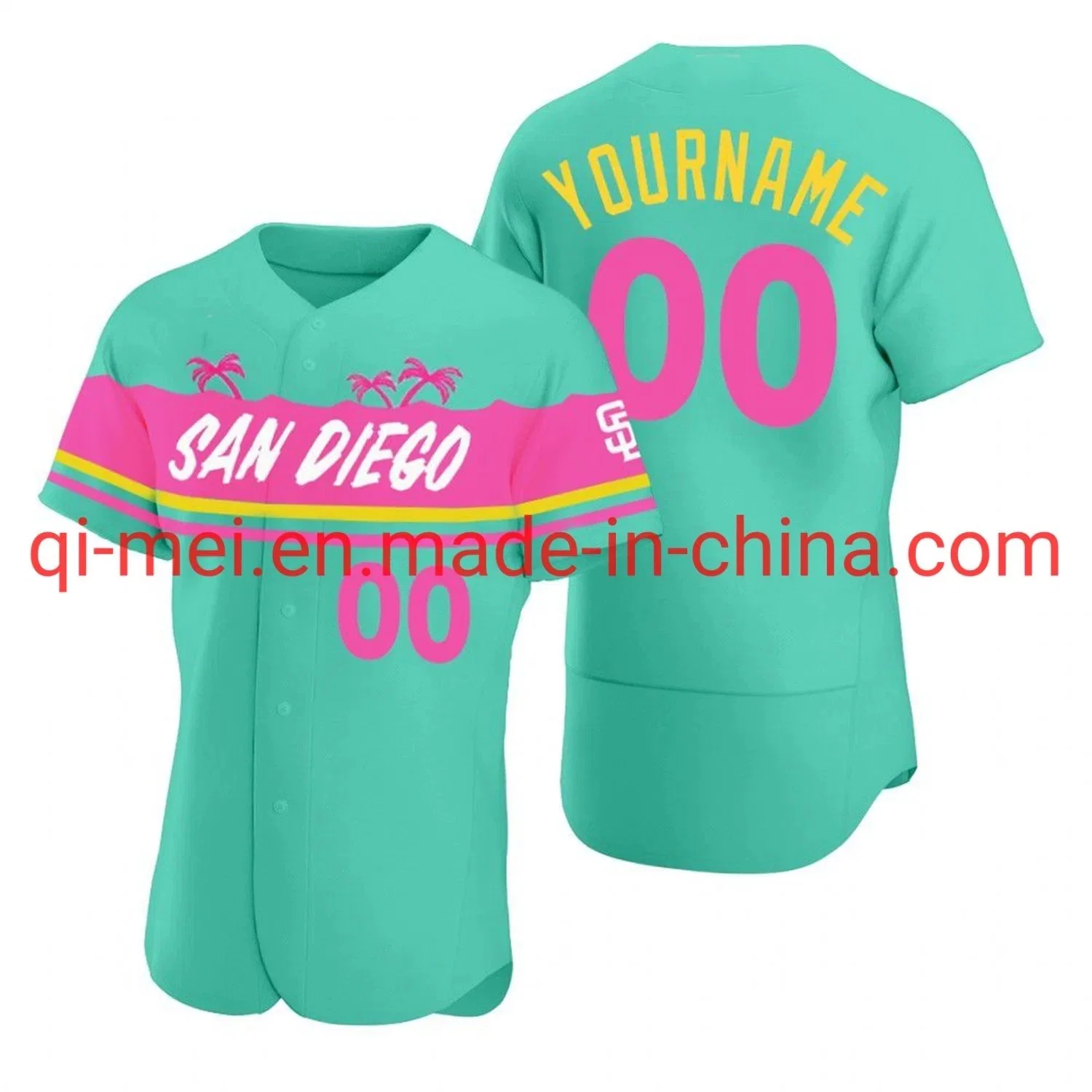 Camisetas de béisbol réplica San Diego Padres Tatis Jr. Machado Darvish City Connect 2022 Blanco Verde