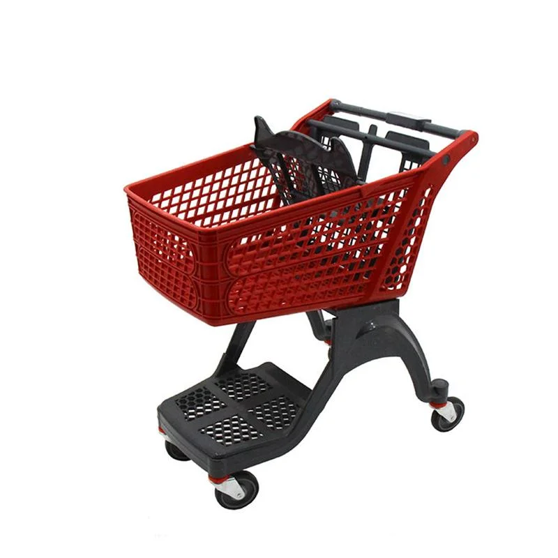 Supermarket Plastic Shopping Cart, Plastic Shopping Trolley