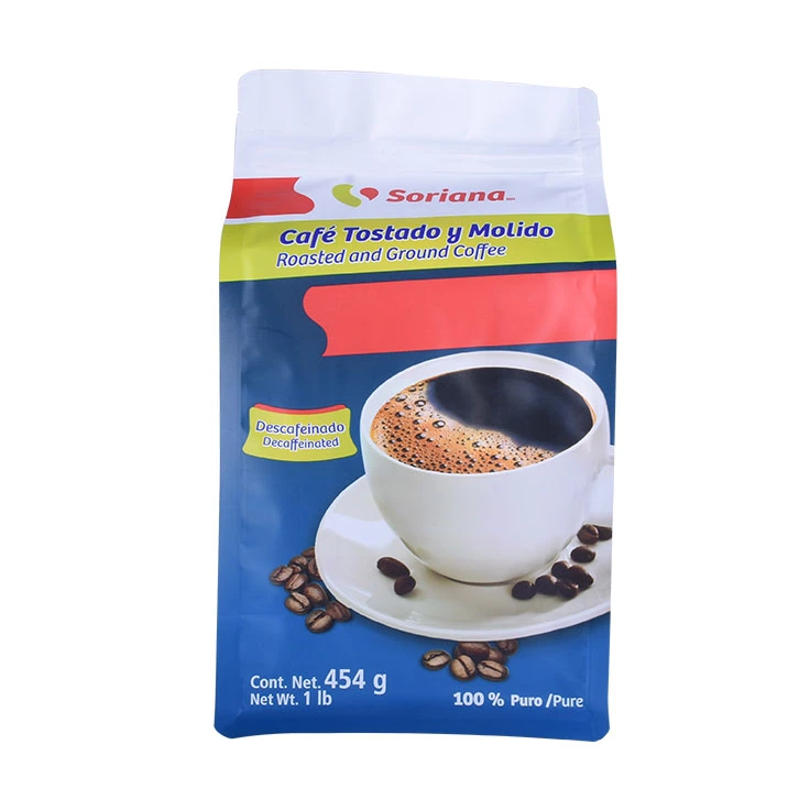 Organic Luxury Biodegradable Zip Personalized Resealable Side Gusset Foil Bag for Coffee Packing