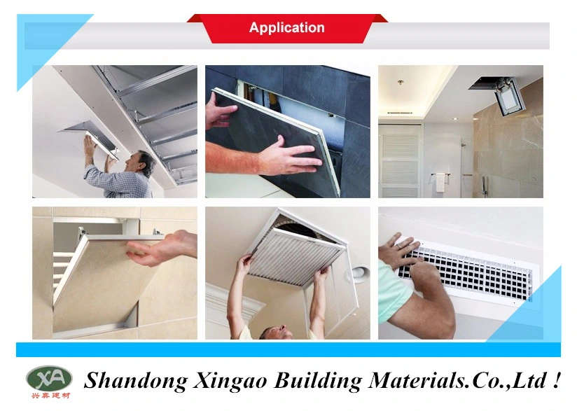 400*400mm Snap Lock 12mm PVC Board Ceiling Access Panel Without Sealing Strip