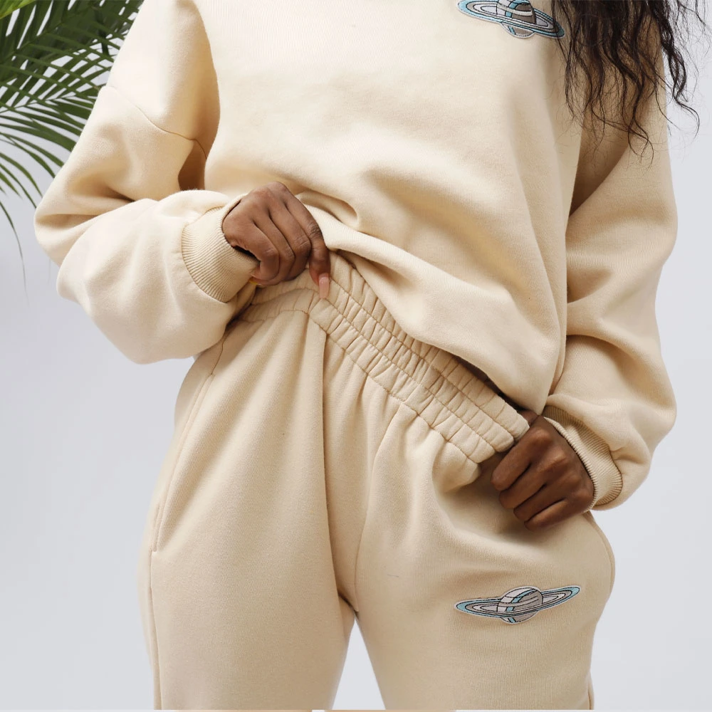 2021 Custom Plus Size Skin-Friendly Women Homewear Warm Casual Sweatsuit for Ladies