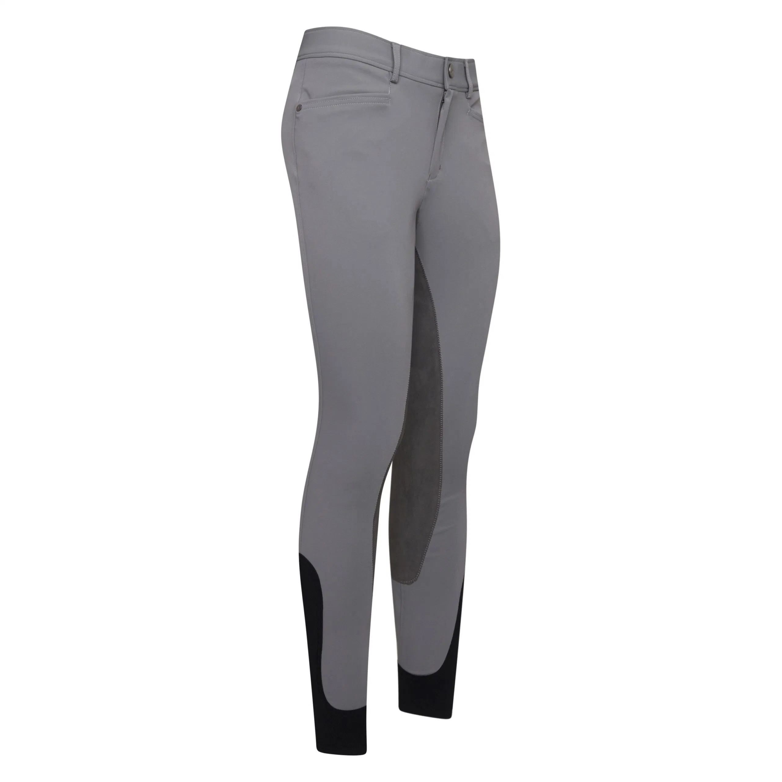 Estilo de vida Ecuestre ligero elástico transpirable Fake bolsillos con cremallera Sporty Hombres Breeches