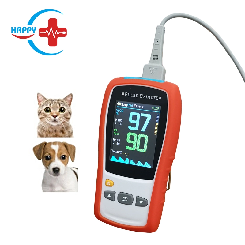 Hc-R001 precio de fábrica Oxímetro de pulso portátil para perro, gato/Veterinaria multifunción pulsioxímetro.