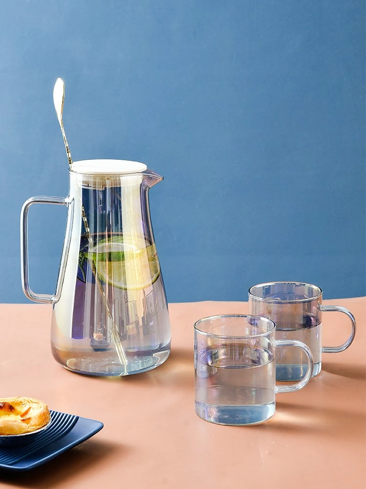 1500ml Creative Glass Cooling Kettle Household Straight Body Glass Bottle