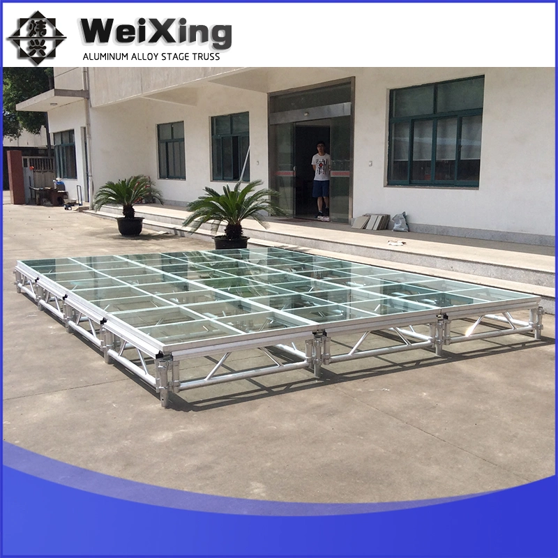 Outdoor Mobile Portable Aluminum Truss Mirror Glass Concert Stage