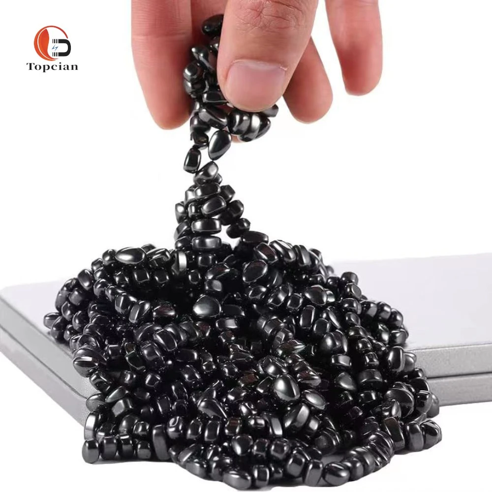 Usine de jouets de bureau en gravier magnétique d'aimant d'hématite de minerai de ferrite.