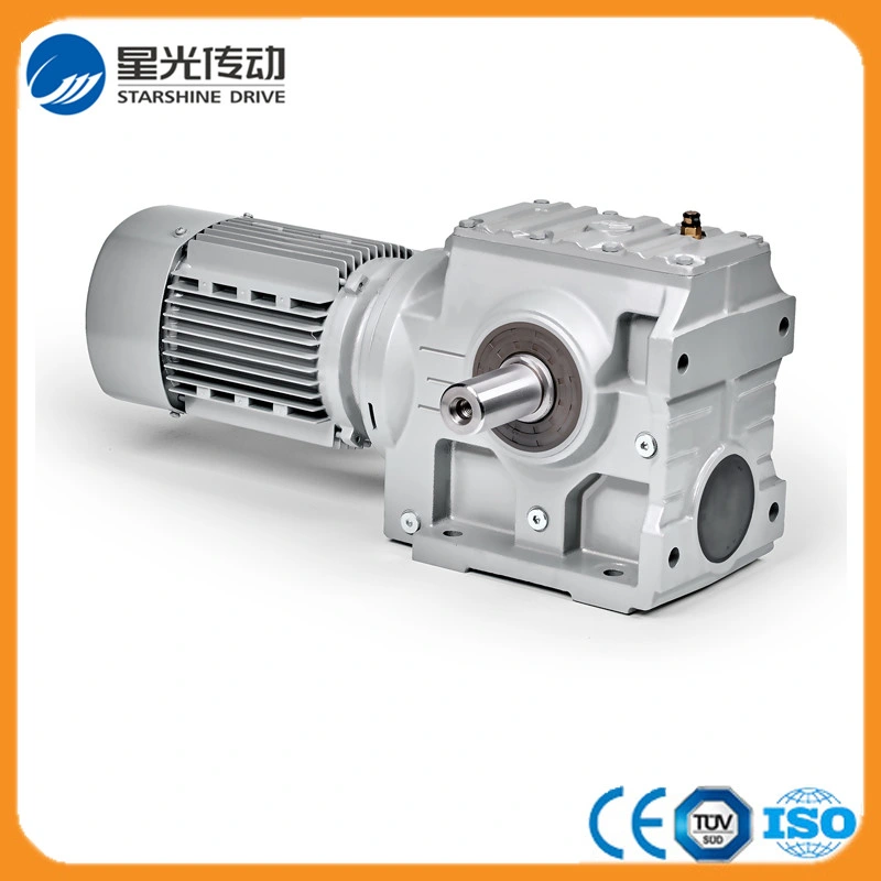 S Series Helical Worm Gearbox with IEC Standard Motor