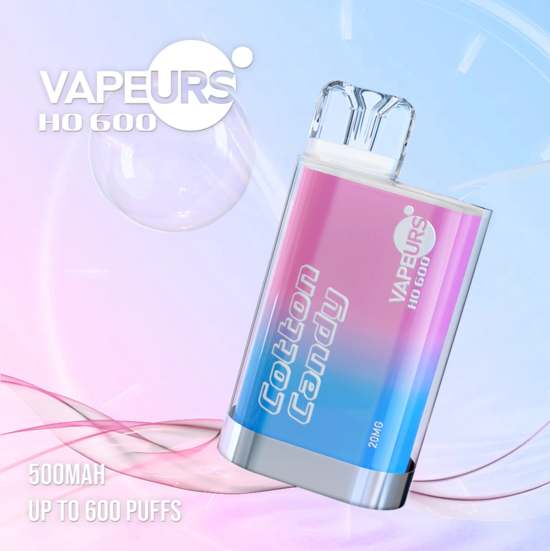Vapeurs Vapeaze High-Quality Free Delivery E-Liquid 2ml Tasty Disposable/Chargeable Crystal Box Vape 600 Puffs Mini Box Cigarette