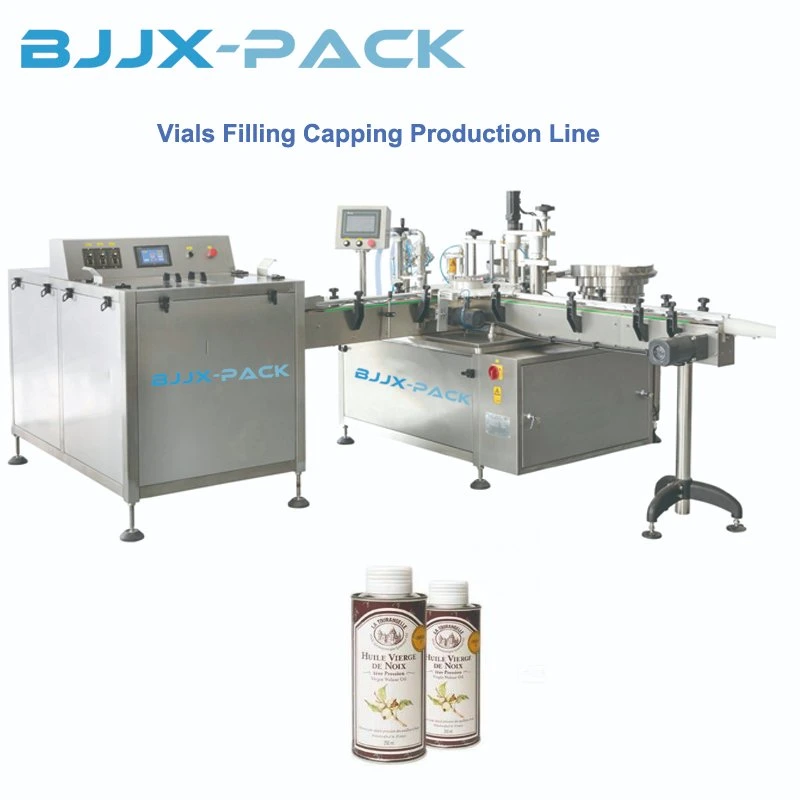 Full Automatic Ink Cartridge Liquid Bottle and Bottling Water Oil Filling Packing Machine Line for Cartridges/Small Bottles/Cosmetic/Shampoo