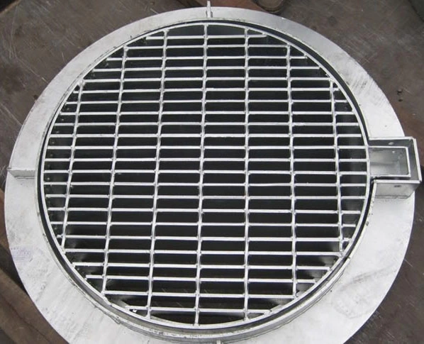 Drain Cover Steel Grating, Manhole Cover Grating for Walkway