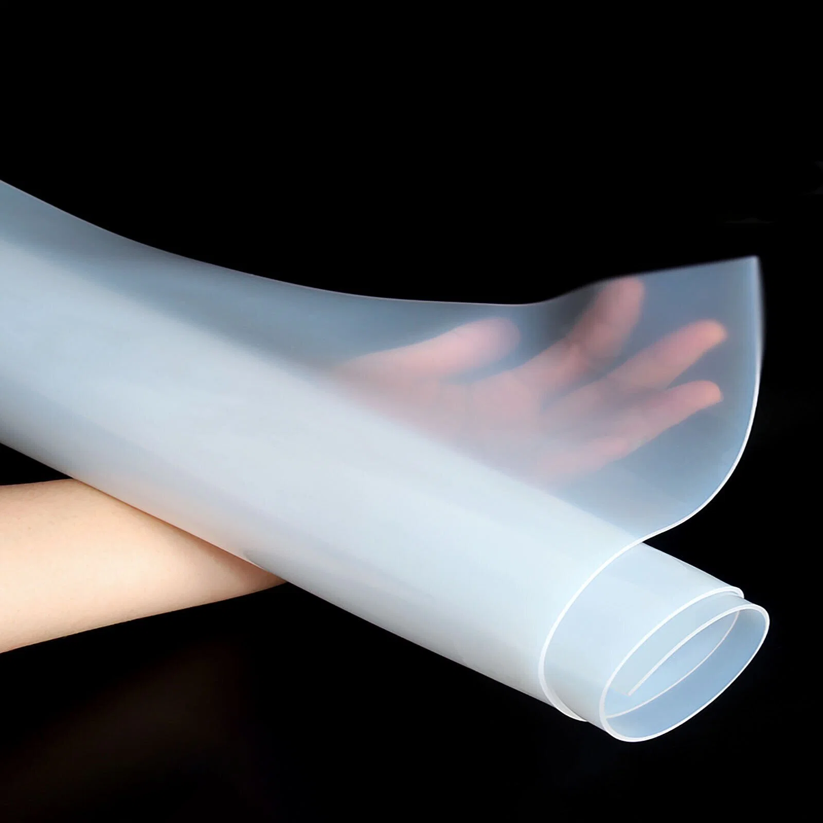 White Natural High Temperature Resistant Thin Soft Solid Clear Silicone Rubber Sheet Roll