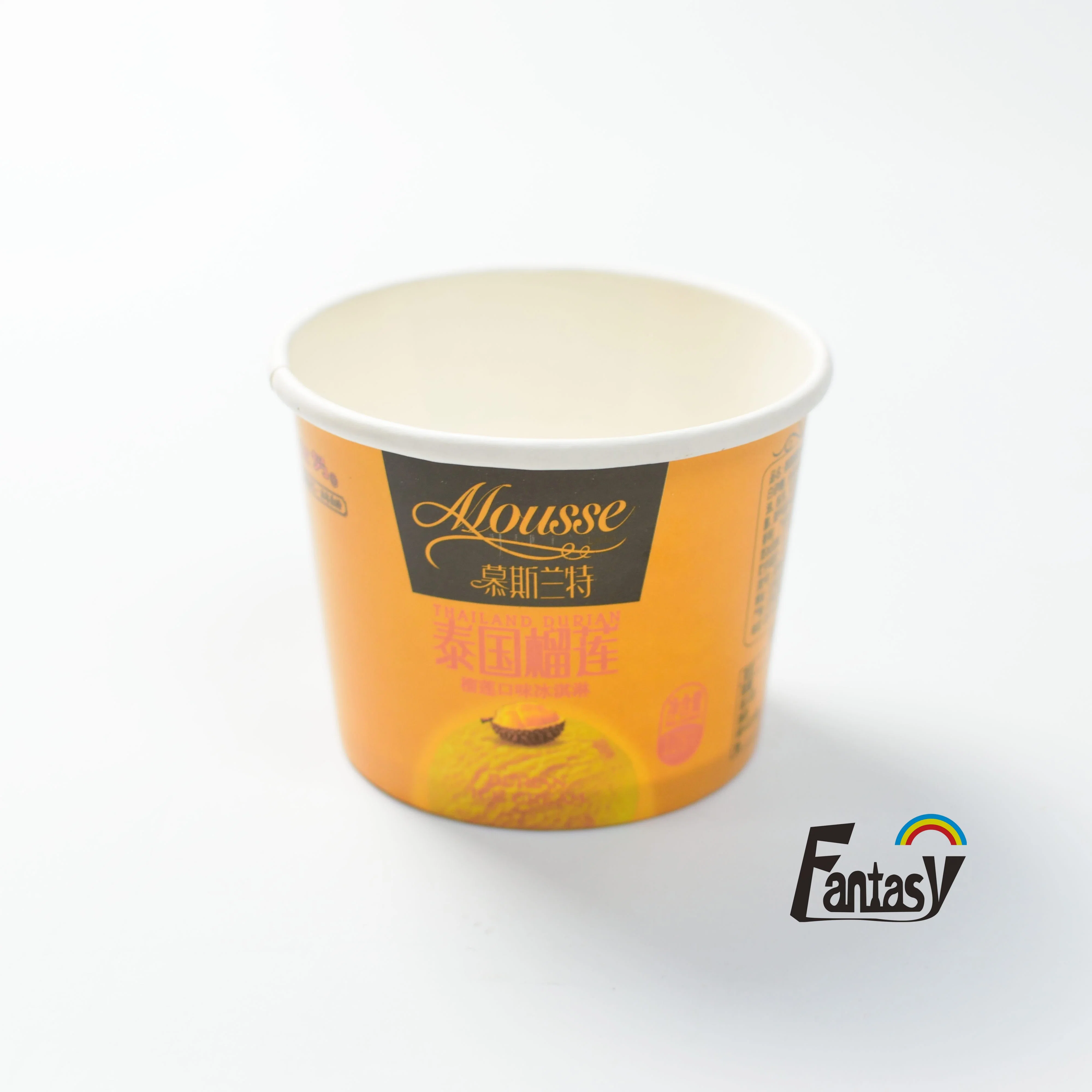 Fts Christmas Ice Cream Packaging Containers Biodegradable Ice Cream Paper Cup