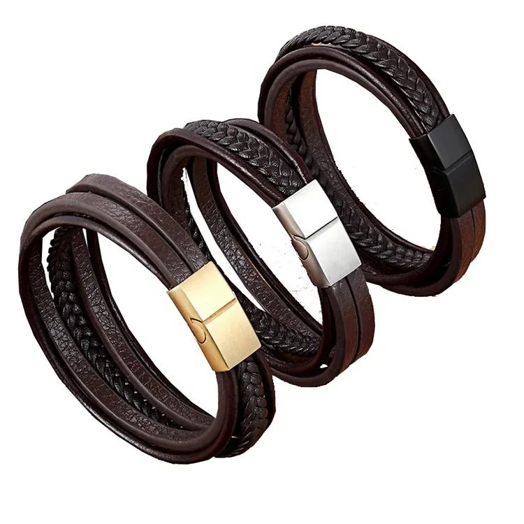 ISO BSCI Lvmh Factory Custom Luxury Promotion Leather Women Men Bracelet
