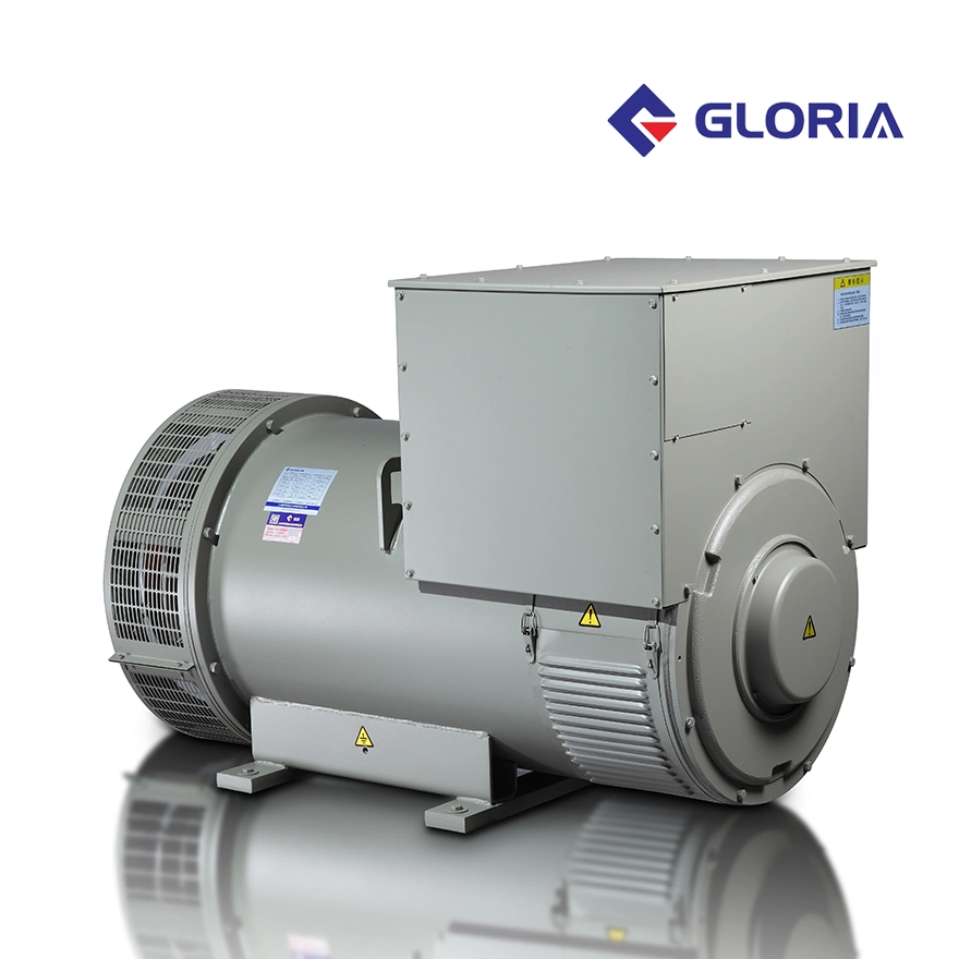 Gloria Gr355c 525kVA 420kw 1800tr/min 60Hz 415V triphasé double Isolation de roulement IP22 Générateur électrique haute tension moyenne vitesse sans balai Alternateur