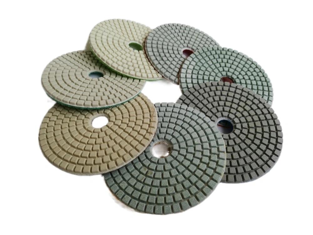 Blue, Green, Yellow, Gray, Red Diamond Polishing Pads for Marble and Granite