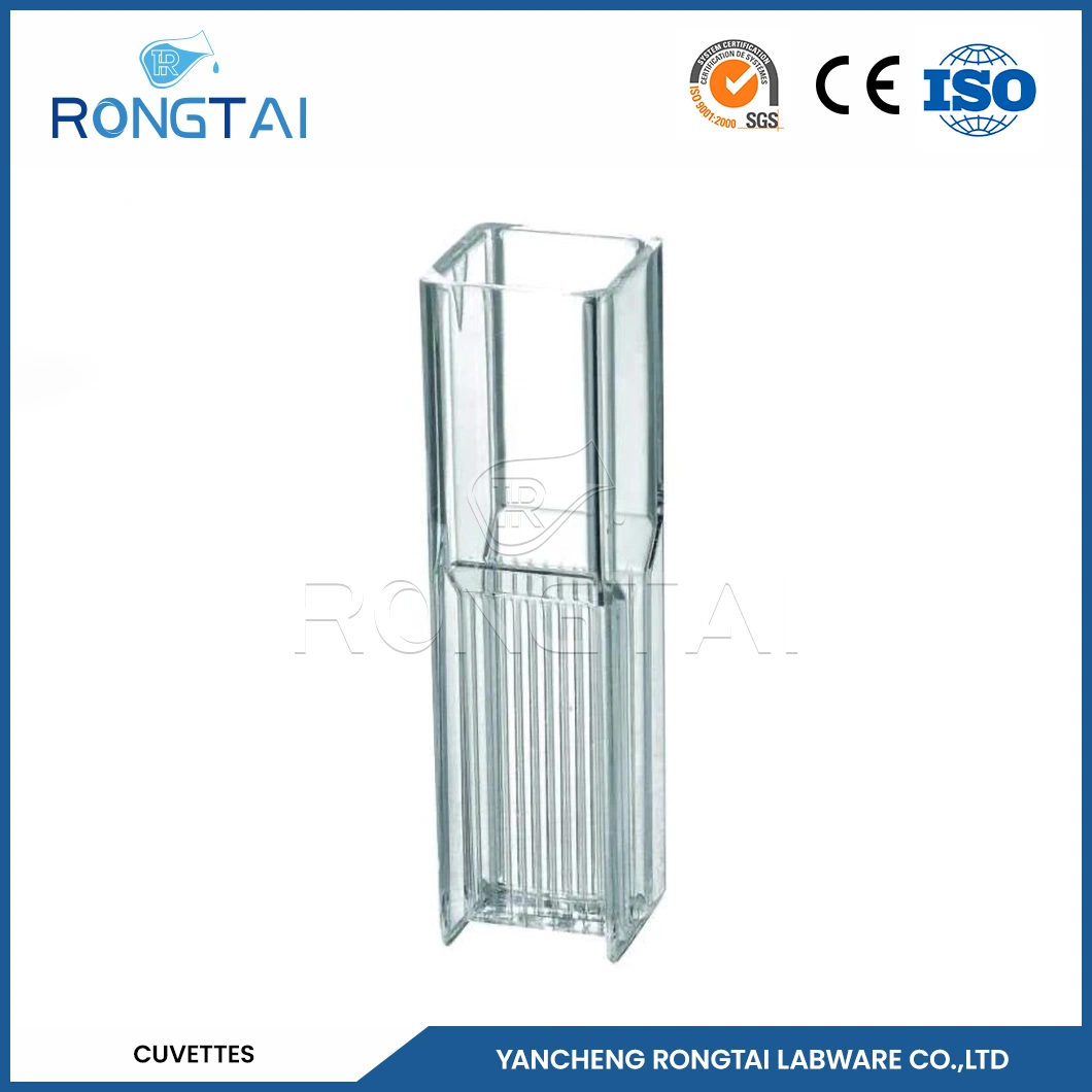 Rongtai Plastic Chemistry Sample Cup/Cuvette Wholesale/Supplierr Plastic Cuvettes Laboratory China 4.5ml 10mm Coagulometer Cuvette