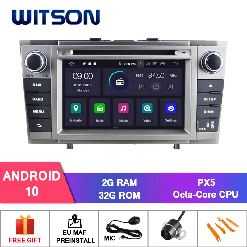 Witson Android 10 Car Multimedia DVD GPS for Toyota Avensis 2008-2013 Vehicle Radio