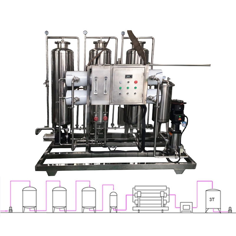 Máquinas de tratamento de resíduos Purificador Comercial fábrica de engarrafamento de água equipamento da máquina