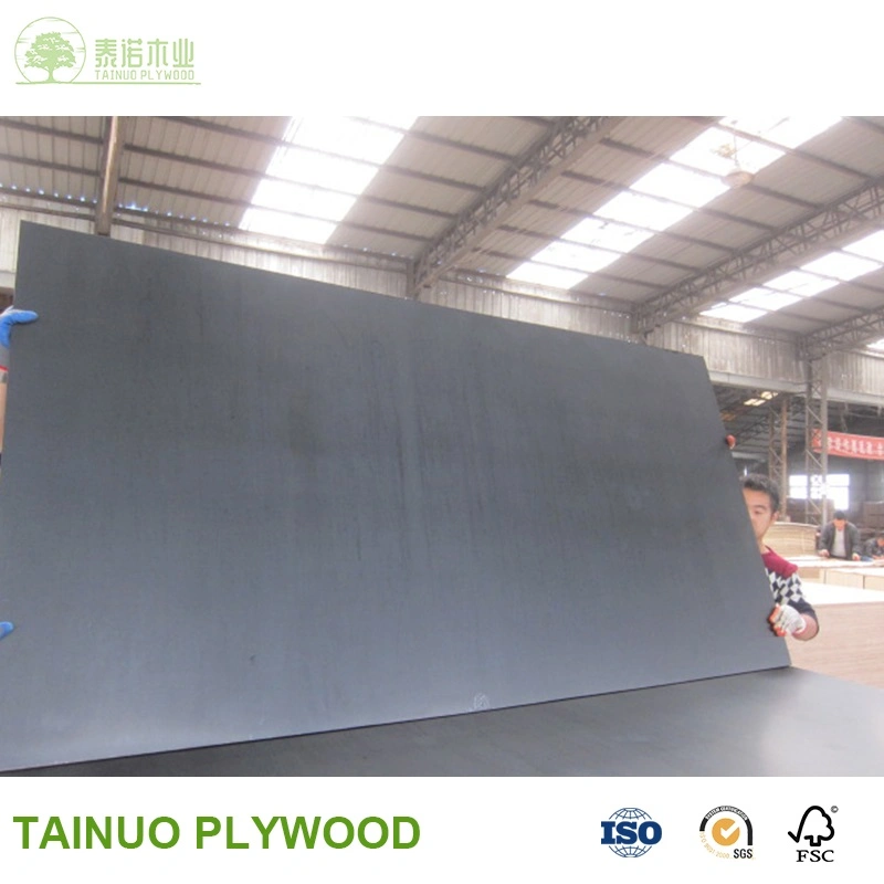 1530*3050 3mm/4mm/5mm/6mm Black Poplar Waterproof for Construction Anti Slip Film Faced Plywood