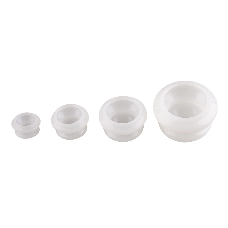 4PCS Moisture Absorber Anti Cellulite Vacuum Transparent Cupping Cup Silicone Body Massage Therapy Cupping Cup Set 4 Size