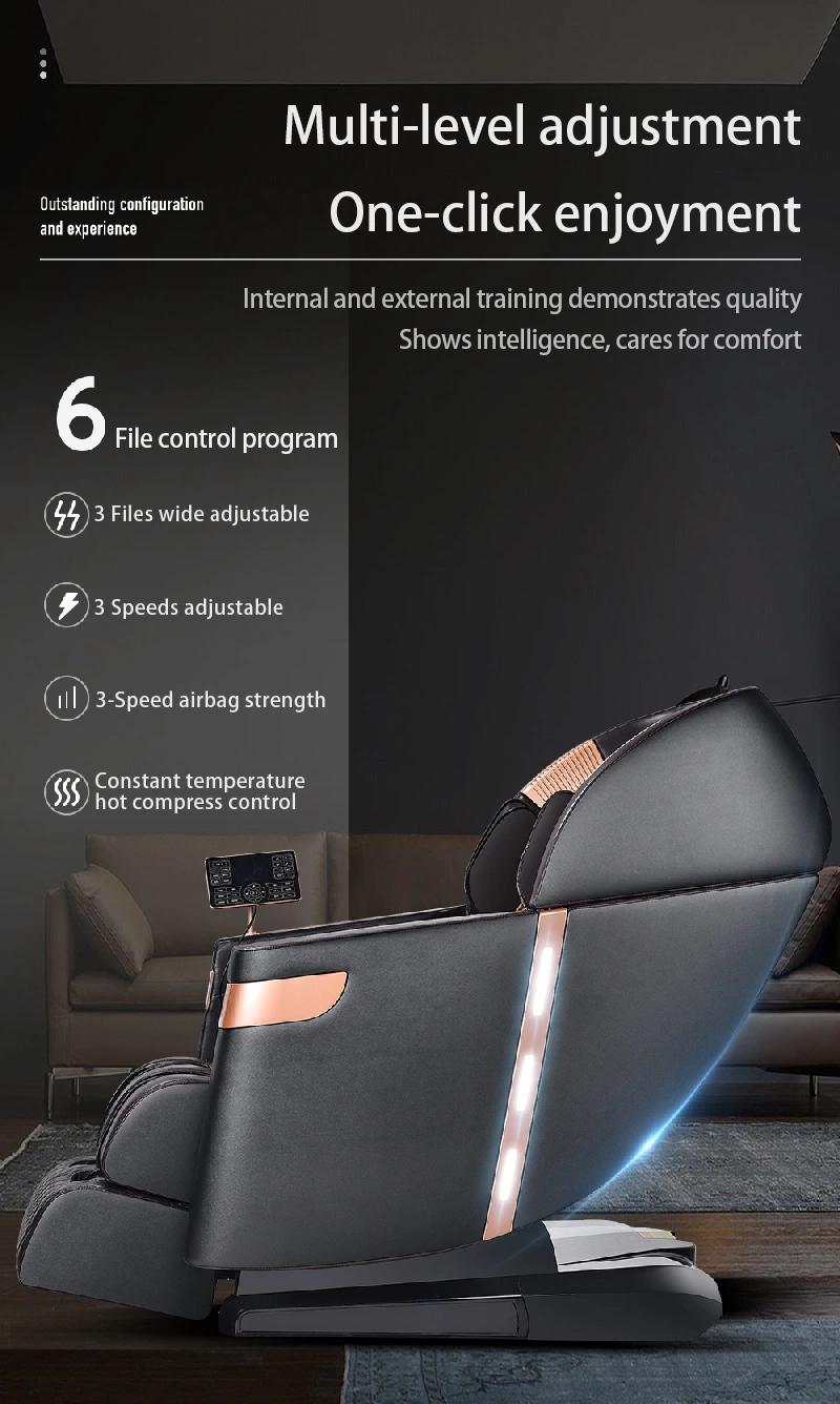 Home Office Use Modern Electric Smart Ai Voice Control SL Track Zero Gravity Recliner Knead Shiatsu Whole Body 3D Massage Chair