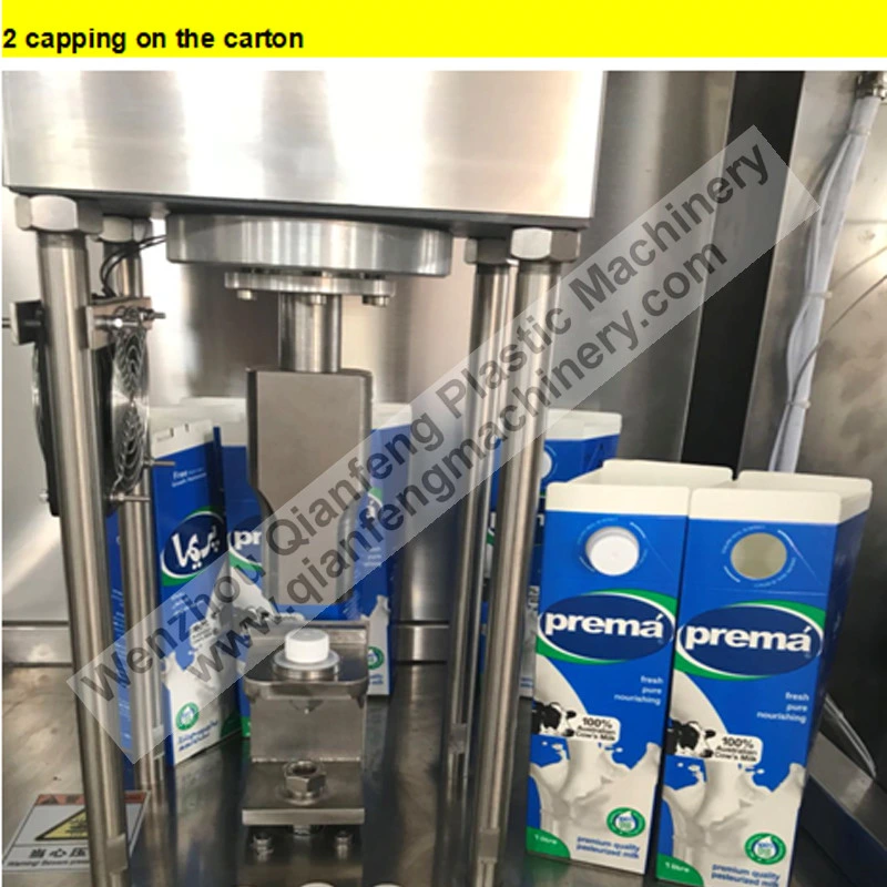 Gable Top Carton Forming Filling Package Machine for Beverage Water Drinking Milk Juice