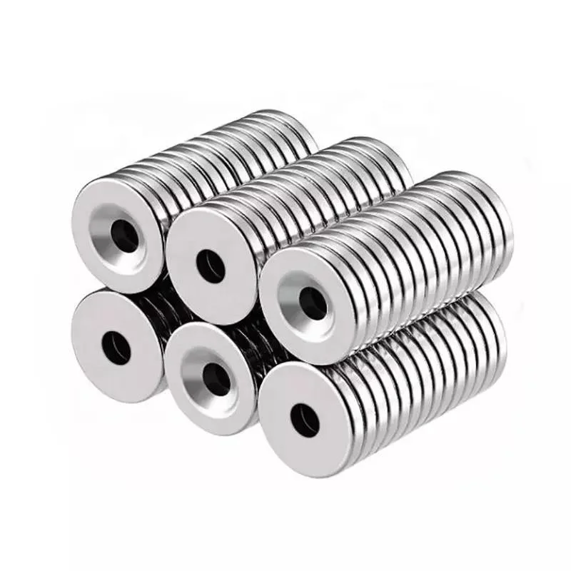 High quality/High cost performance  Strong Neodymium Magnet Permanent Hollow Cylinder Round Circle Neodymium Magnetic Materials