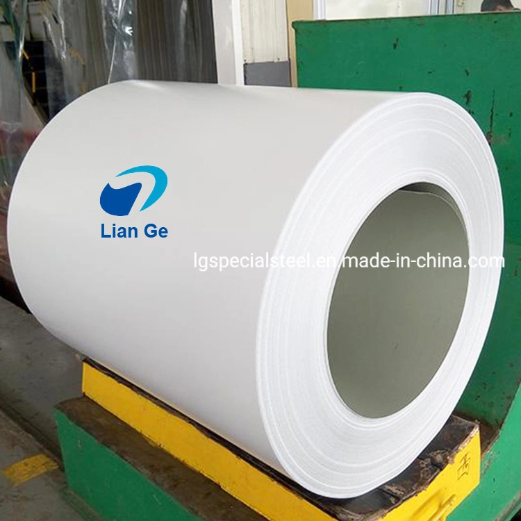 Liange Hot Dipped White Color Coated Galvanized / Galvalume Steel Coil Metal Sheet