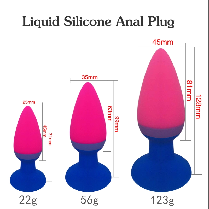 3 Different Size Adult Sex Toys Unisex Silicone Butt Plug