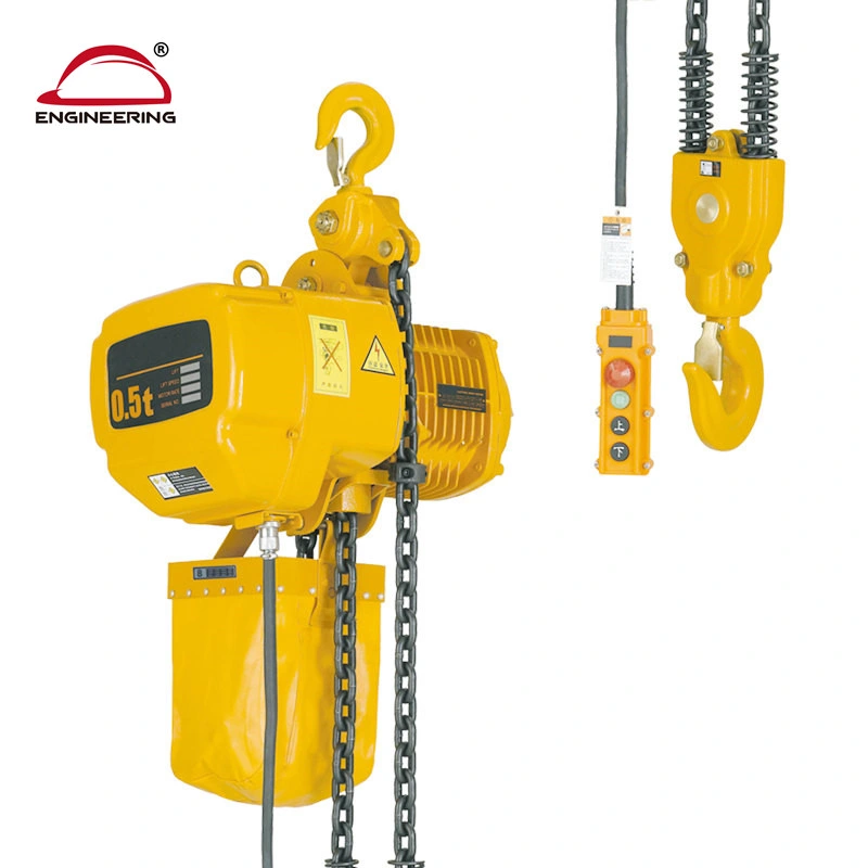 China Factory 0.3t to 100t 3 Phases or 1 Phase 380V or 220V Overhead Crane Electric Chain Block and Chain Hoist