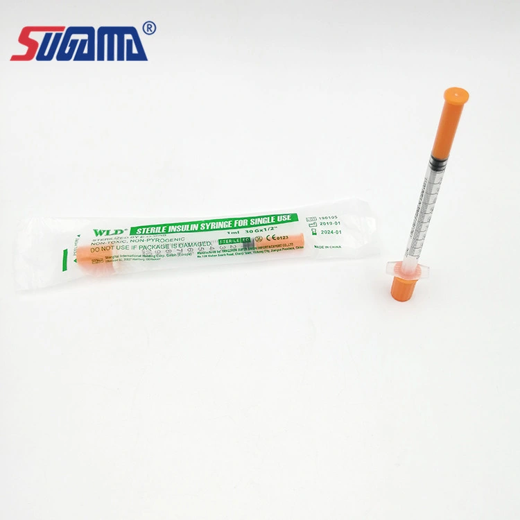 Medical estéril desechable jeringa de insulina Pen 1ml 30g