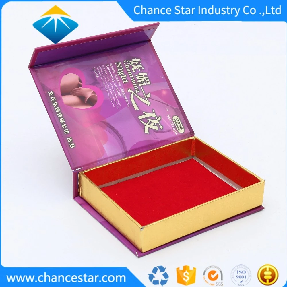 Custom Printed Book Shaped Cardboard Cosmetics Package Box