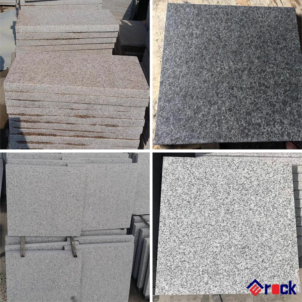 China Negro/Amarillo/Plata/Gris oscuro Piedra de pavimentación de granito /G648/G681/G602/G664/G603/G654/G684/G682 granito para exterior Pavimento