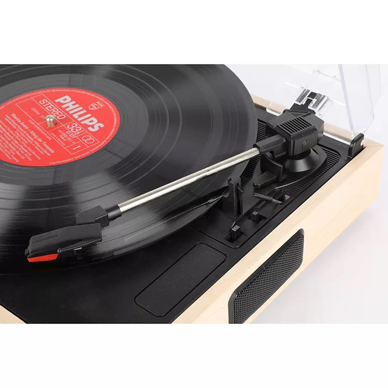 تخصيص المصنع Wood Vinyl Turntable LP Record Player مع RCA خط إلى الخارج