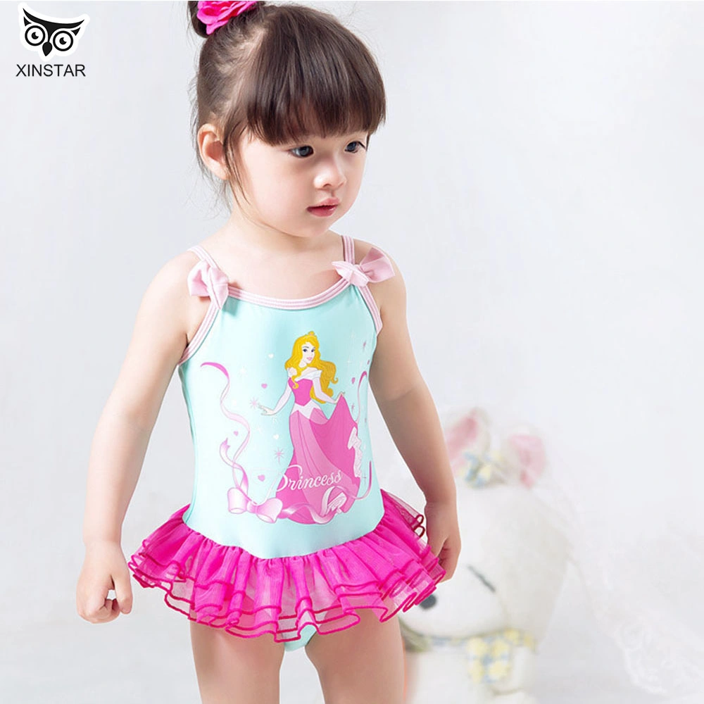 Prêt à expédier en stock en gros d'expédition rapide cute baby girls maillot de bain un morceau Kids Maillot de bain de petites filles piscine d'usure de l'ouest de l'usure