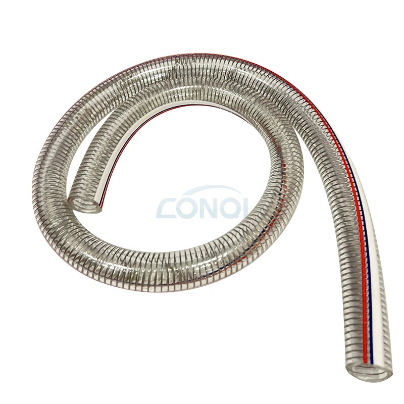 2inch 3inch Flexible Transparent General Spiral Transparent Water PVC Steel Wire Hose PVC Thunder Hose