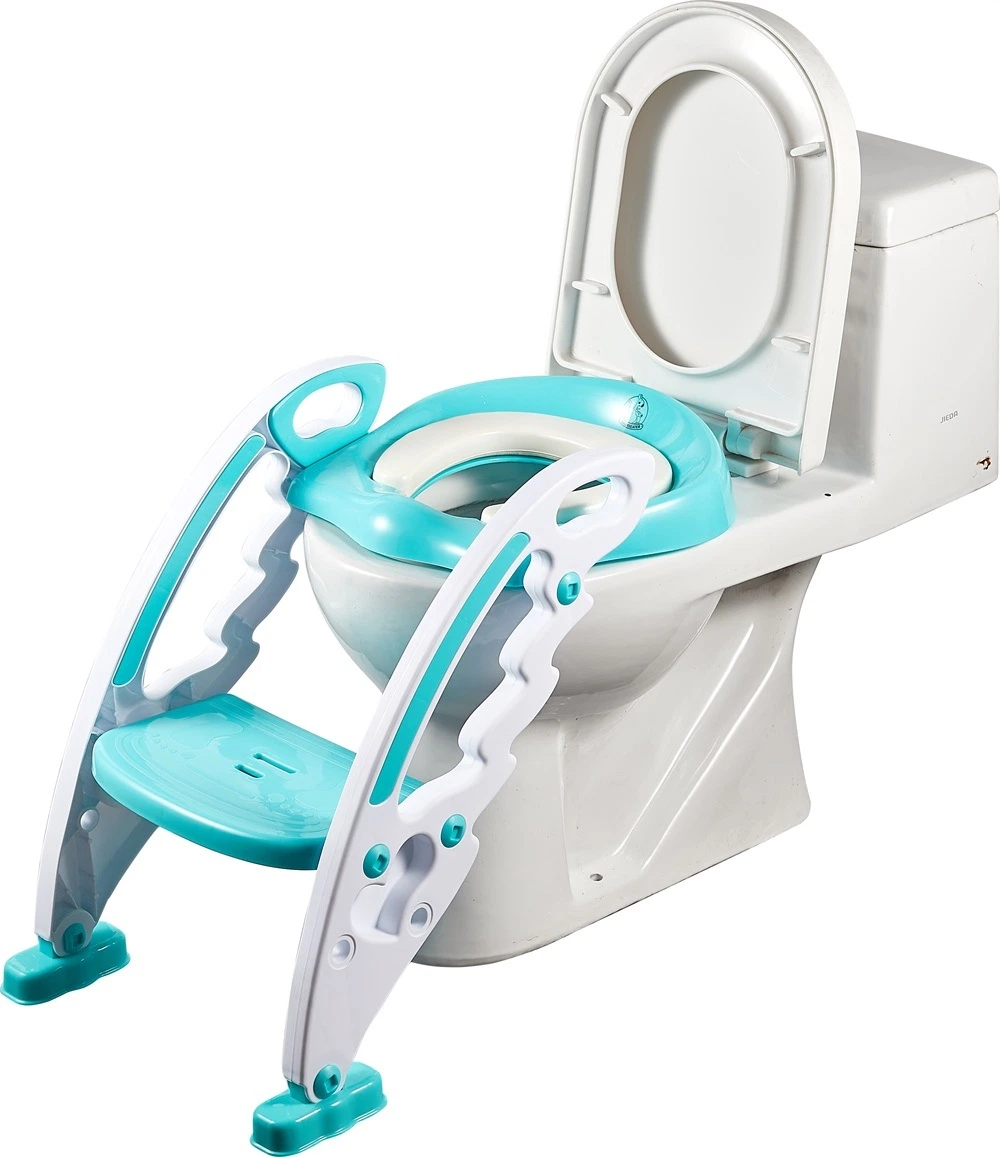 Entrenador de potita con asiento suave ajuste de bebé Potty asiento de entrenamiento Con escalera plegable asiento Potty