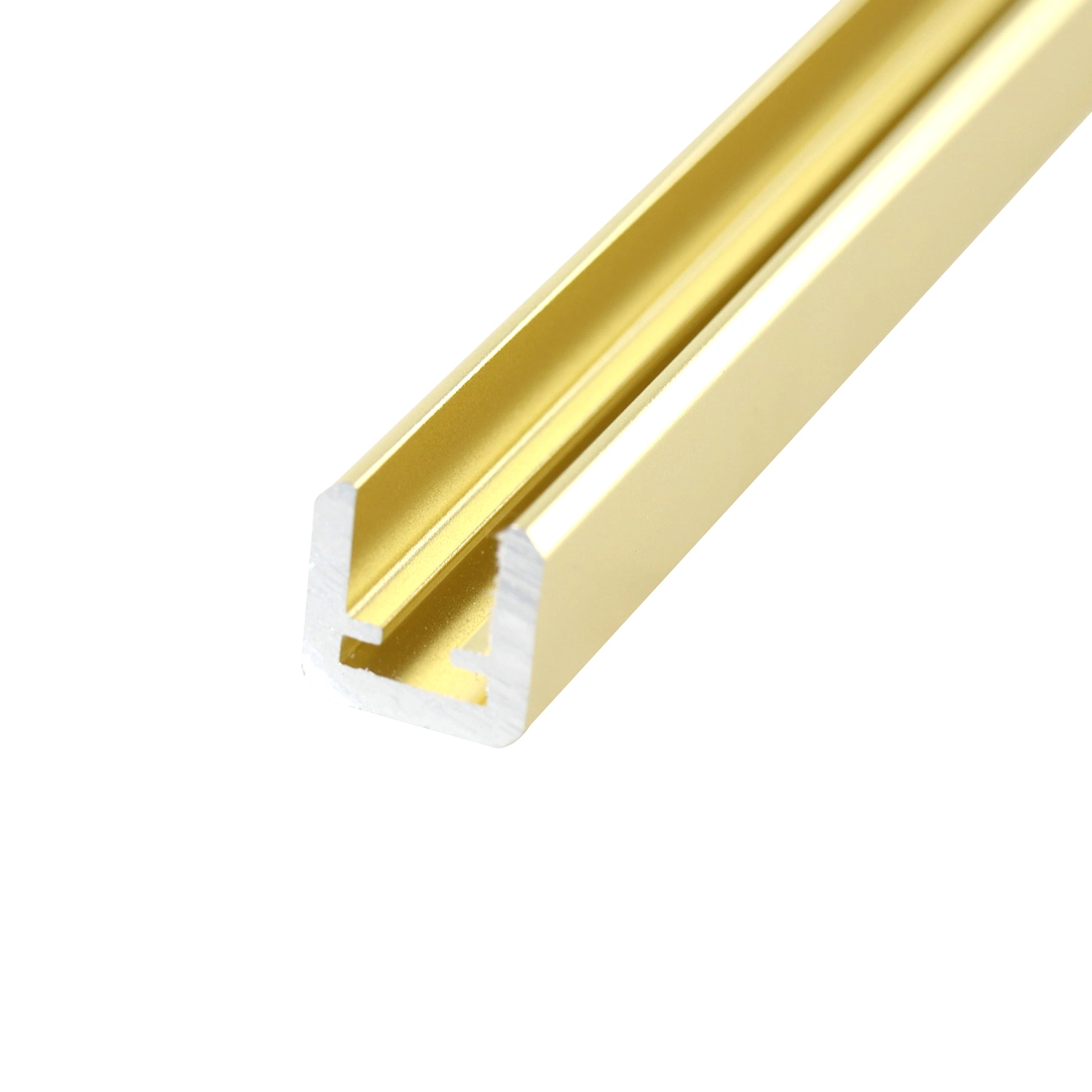 High quality/High cost performance  Aluminum Alloy Golden Color Glass Railing for Indoor Decoration Use