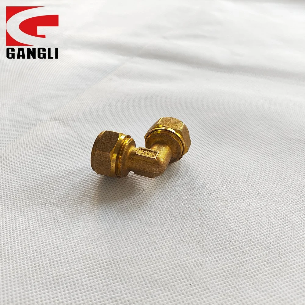 Brass Equal Elbow Compression Fittings for Al-Plastic Pipe