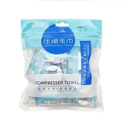 100% Biodegradable Non-Woven Fabric Compressed Tissue Compressed Towels