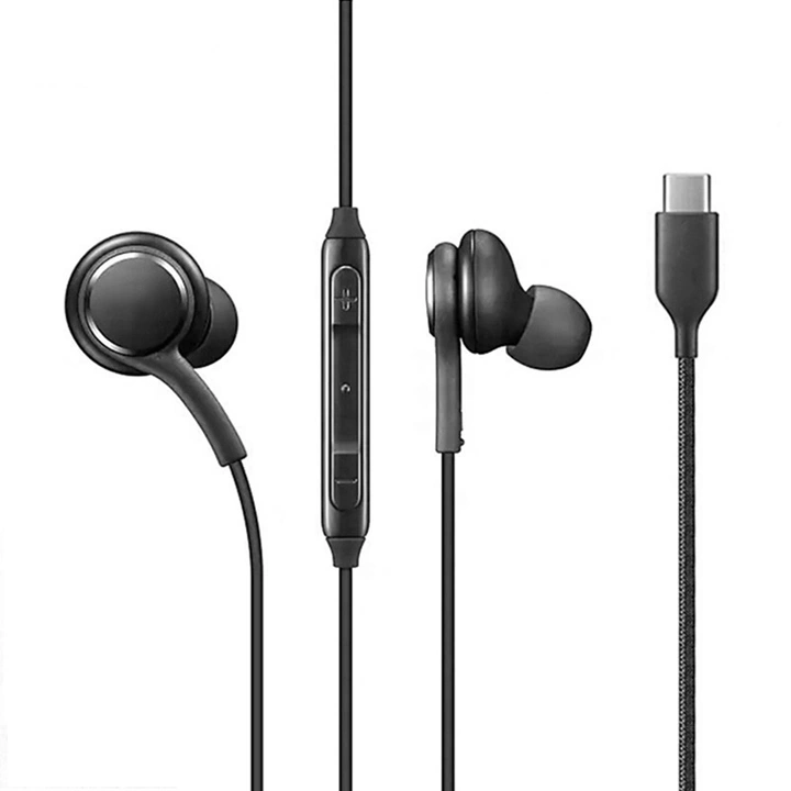 for Ig955 Stereo Sound USB C Headset in-Ear Earphone for Samsung Note10 S20 Type C Headphone