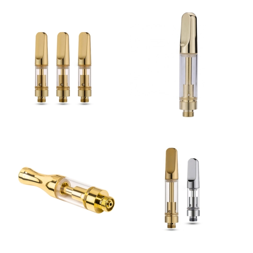 RW C13 Golden Color Ceramic Coil Flat Screwed Mouthpiece Leads Free Hhc Live Rosin Vape Carts Empty Cartridges 1 Gram Oil Disposable/Chargeable. 5ml Cartridge with Box