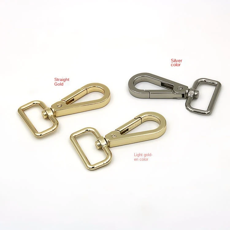 Handbag Hardware Accessories Bag Strap Rainbow Rose Gold Buckle Swivel Lobster Clasp Metal Snap Hook