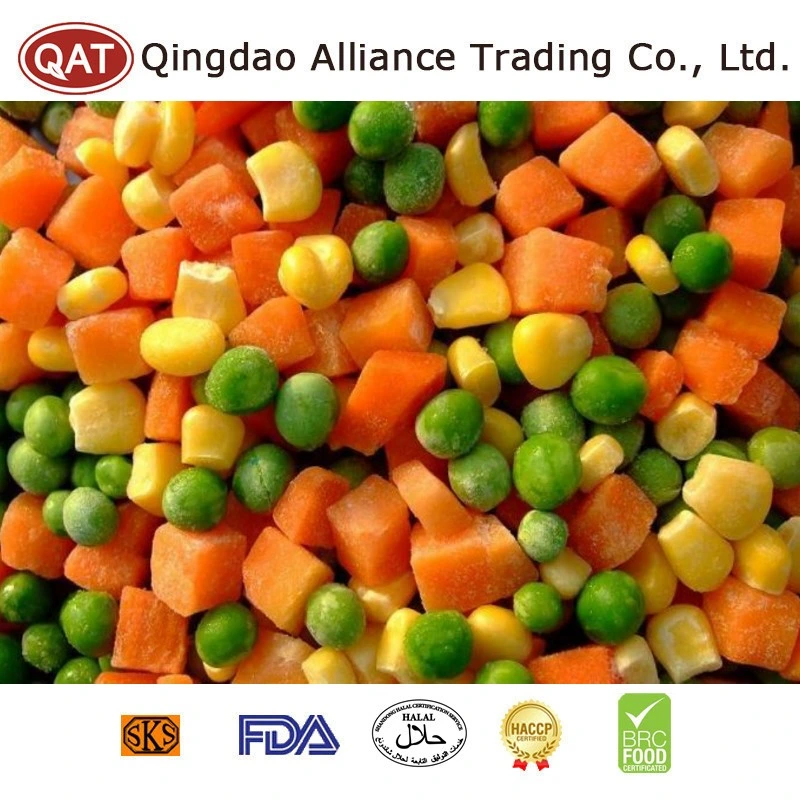 Qualidade Premium Congelados Califórnia Seleta de Legumes IQF mistura padrão Cultura Mix de Produtos Hortícolas com couve-flor e brócolos cenouras