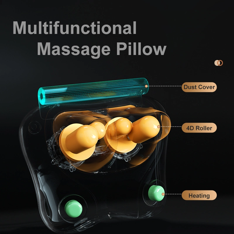 Shiatsu Aquecimento Elétrico Massajador Inteligente para os Pés com Suporte para Pescoço e Ombros Almofada de Massagem nas Costas