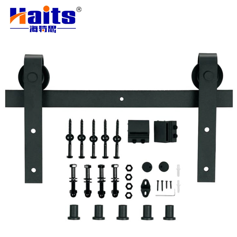 Sliding Barn Door Handle Black Color J Shape U Shape Door Hardware