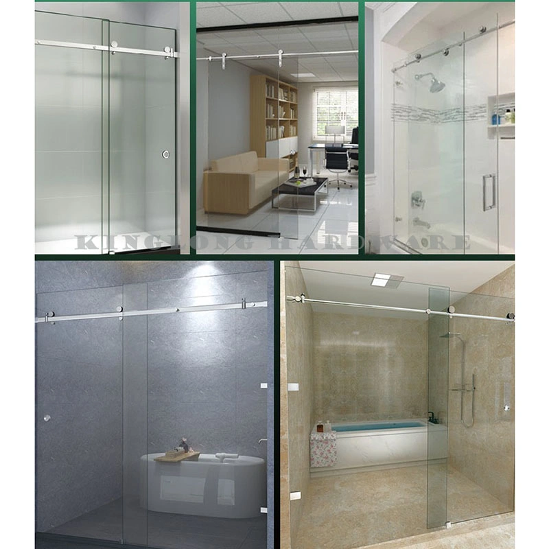 La Chine Frameless salle de douche la quincaillerie de portes coulissantes en verre Accessoires