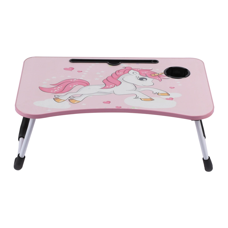 New Fashion Cartoon Picture Laptop Table with Drawer