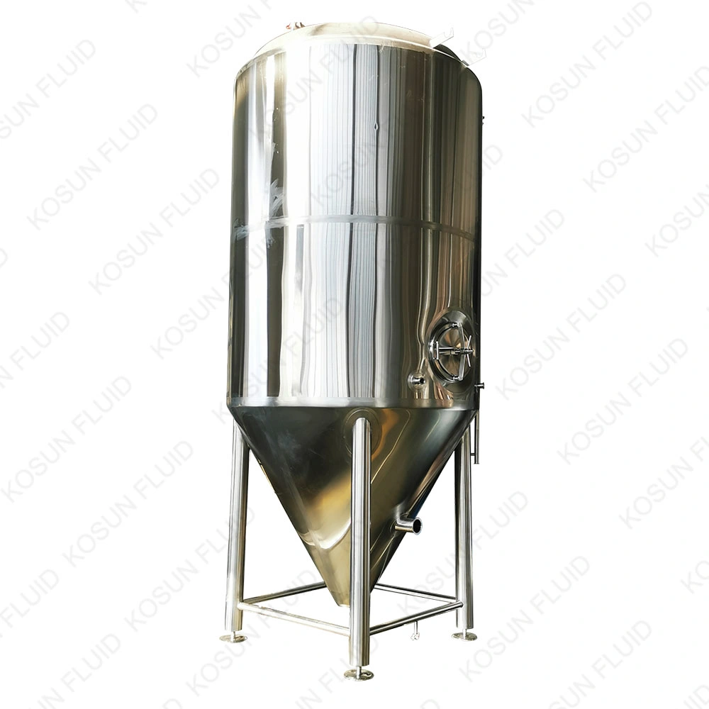 Aço inoxidável 100L 200L 500L 1000L 2000L Capa cónica Tanque de fermentação fermentador de cerveja