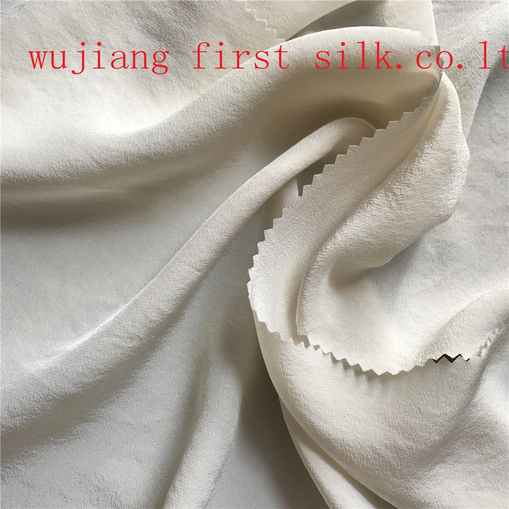 6A Grade 100% Natural Silk Crepe De Chine Fabric with Sand Washed